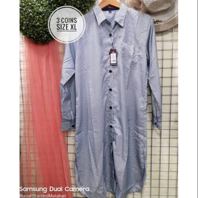 Kemeja wanita murah/3 coins three coins long tunik/brand matahari