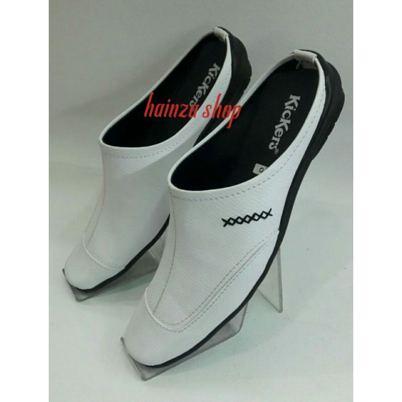 sepatu selop habib /sepatu selop putih anti slip telapak karet