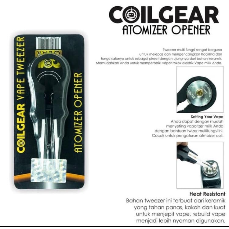 VAPOOR TWEEZER BY COILGEAR ATOMIZER OPENER