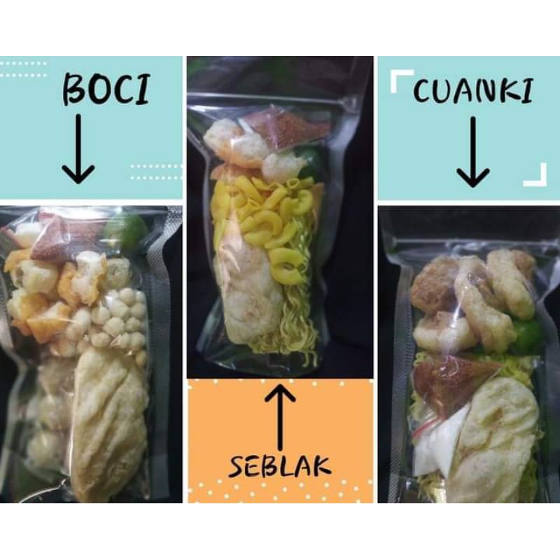 

PAKET MIX 10 BUNGKUS CUANKI SEBLAK DAN BASO ACI