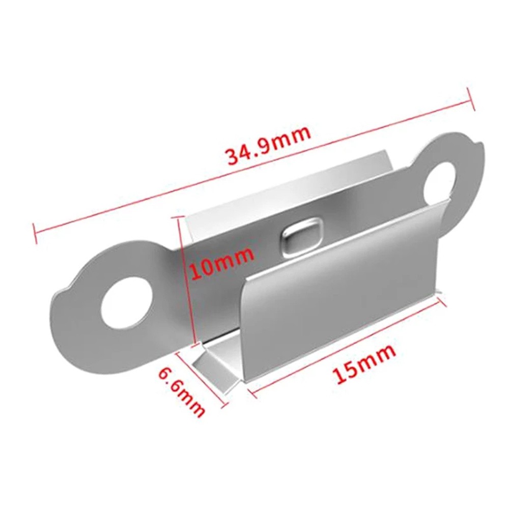 ELEGANT Durable Heated Bed Clamp For Ultimaker Printer Heatbed Clips Heated Bed Clip For Build Platform Retainer Glass Heated Bed 3D Printer Accessories 4Pcs Stainless Steel 3D Printer Parts