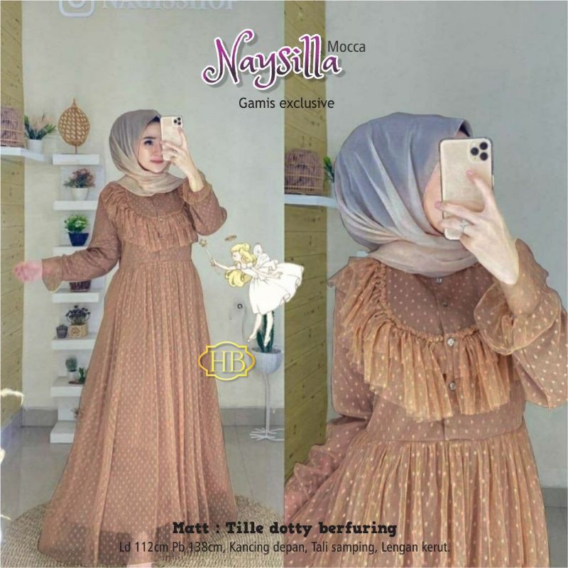 EKSKLUSIF GAMIS TILLE DOTTI NAYSILLA best seller terlaris termurah kekinian