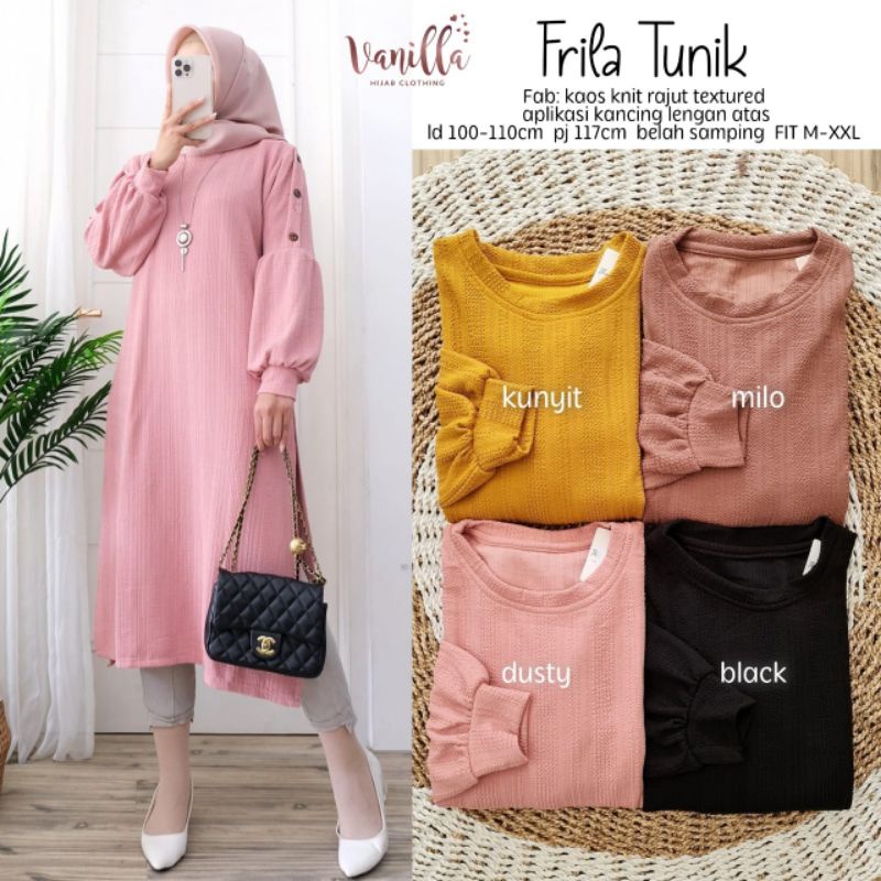 frila tunik by vanilla hijab clothing
