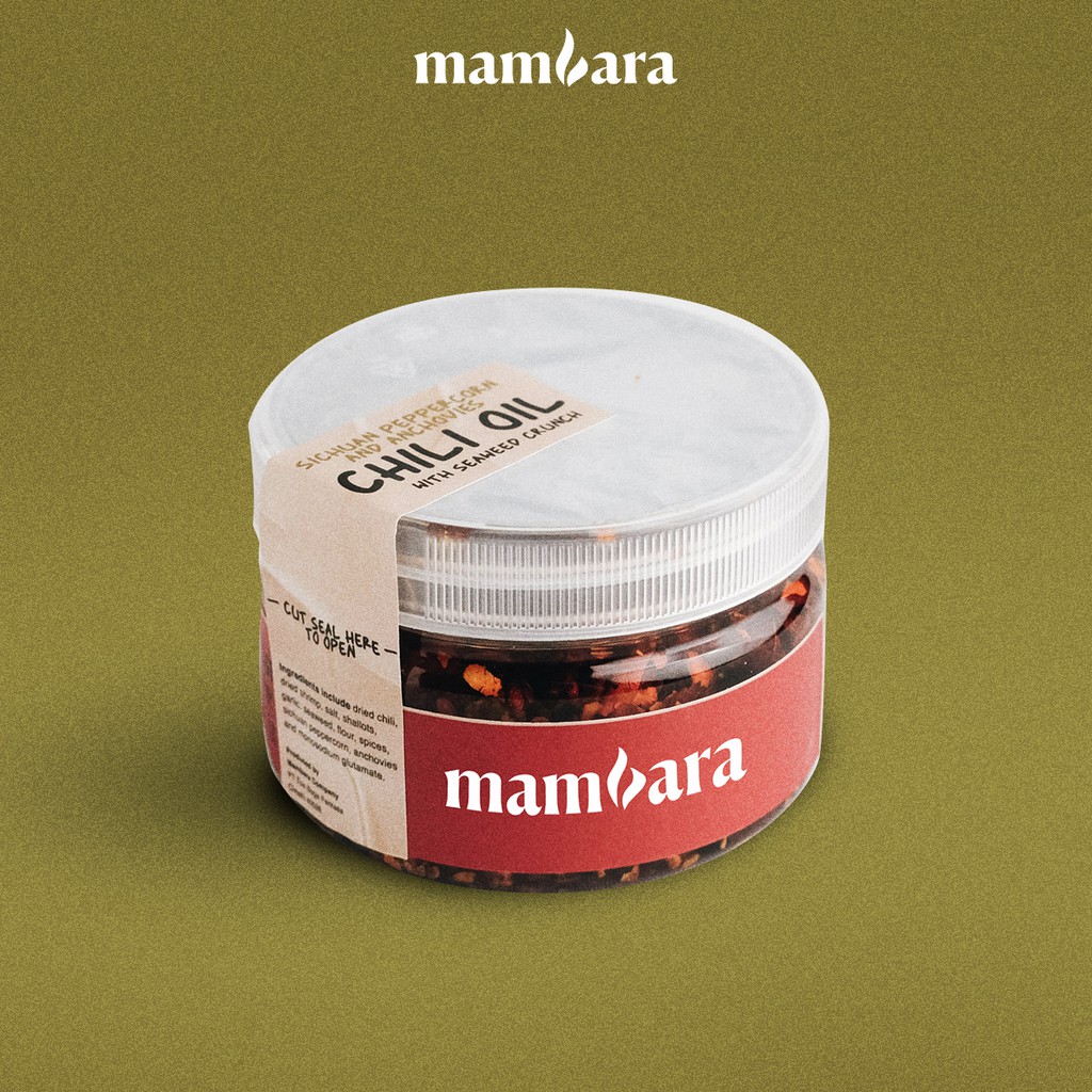 

Mambara Chili Oil Teri & Sichuan Mala with Seaweed Crunch 210gr Halal