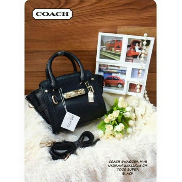 coach swagger mini hitam