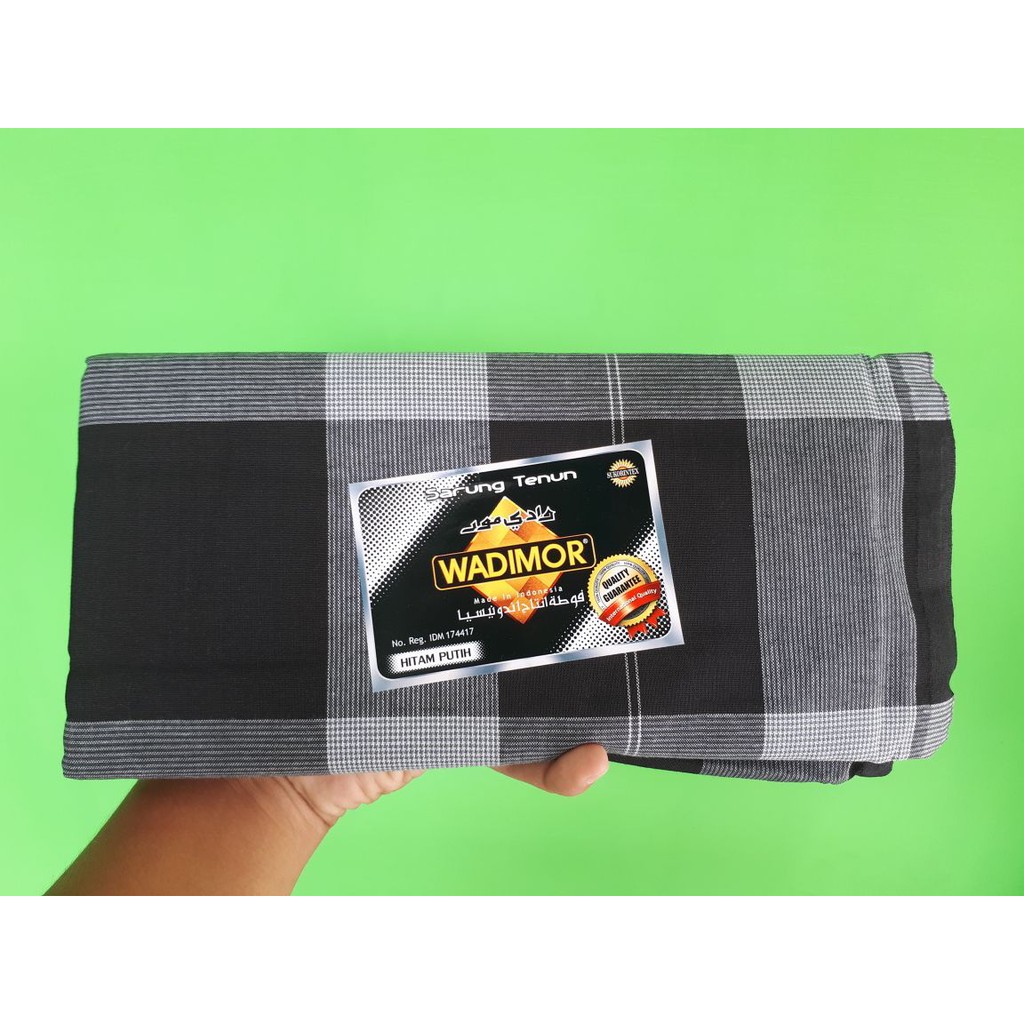 SARUNG WADIMOR HITAM PUTIH - SARUNG MURAH - SARUNG SHOLAT - SARUNG SANTRI - SARUNG BHS - SARUNG NU