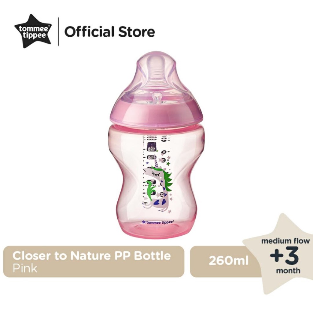 TOMMEE TIPPEE BOTOL PP CLOSE TO NATURE 260ML / BOTOL SUSU BAYI