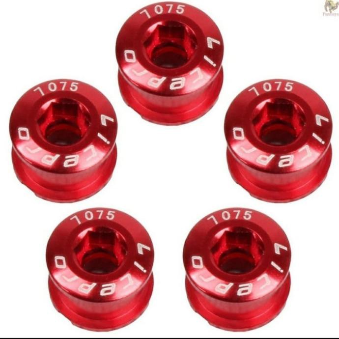 Baut Bolt Chainring Crank Litepro 5Pcs Agusset22 Juara