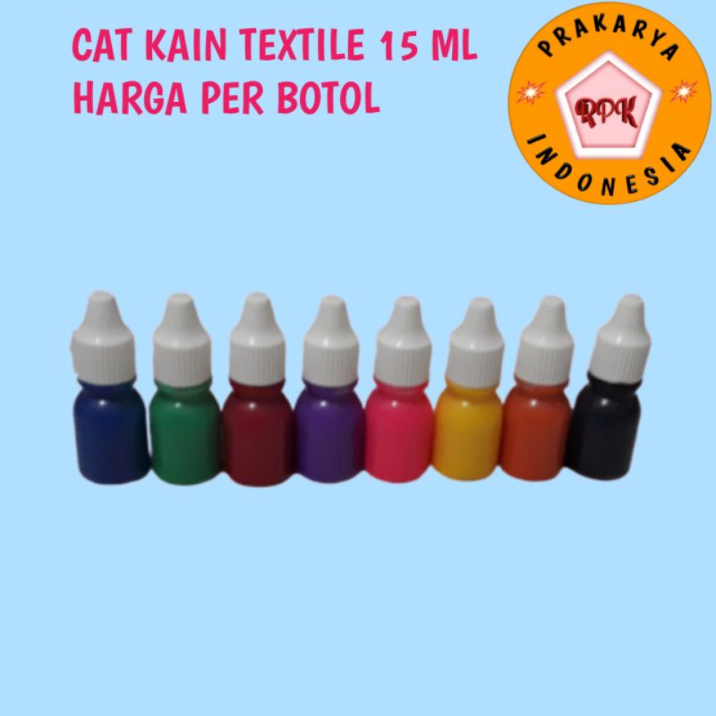 Pewarna kain tekstil untuk kanvas lukis, kain, sepatu, tas, kaos, batik colet