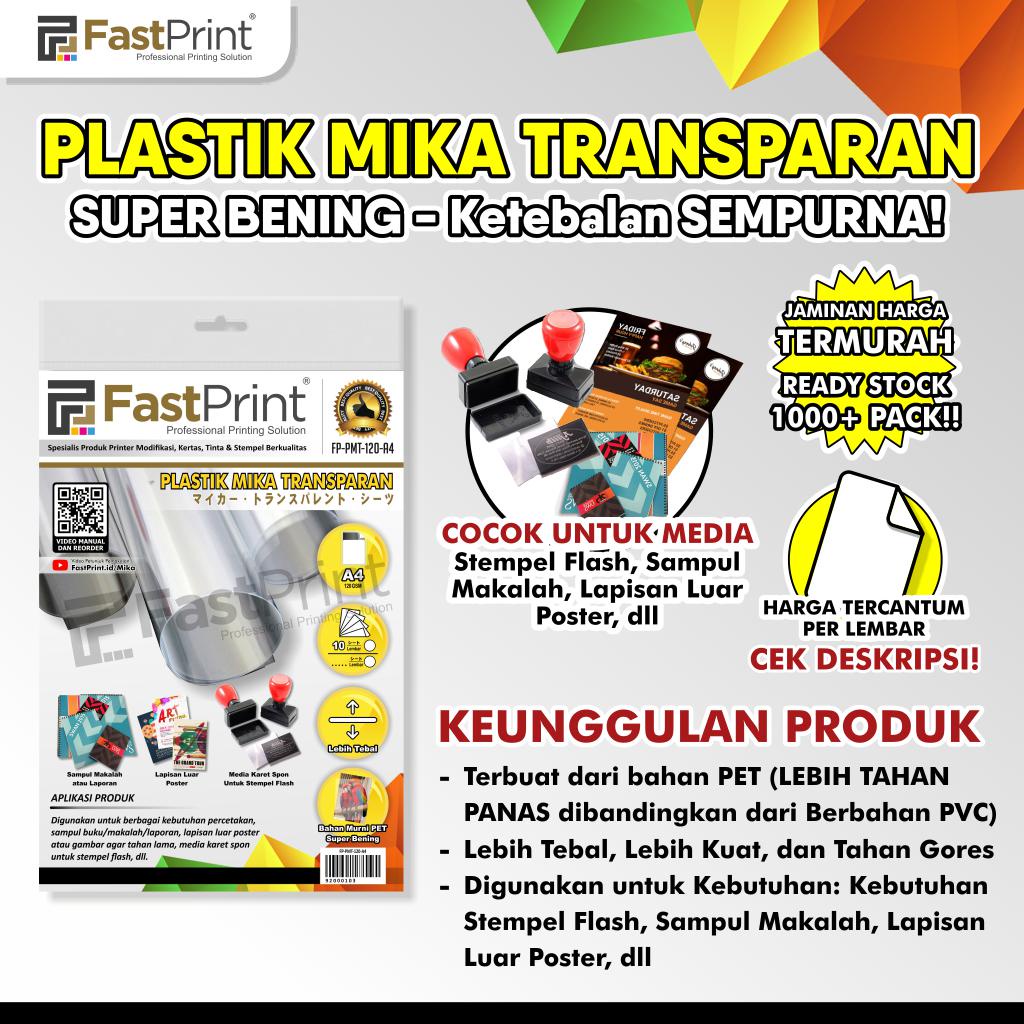 Fast Print Cover Plastik Mika Jilid Bening Tebal A4