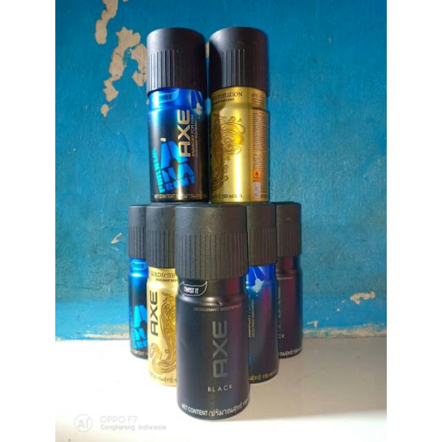 Axe deodorant bodyspray black , gold , score