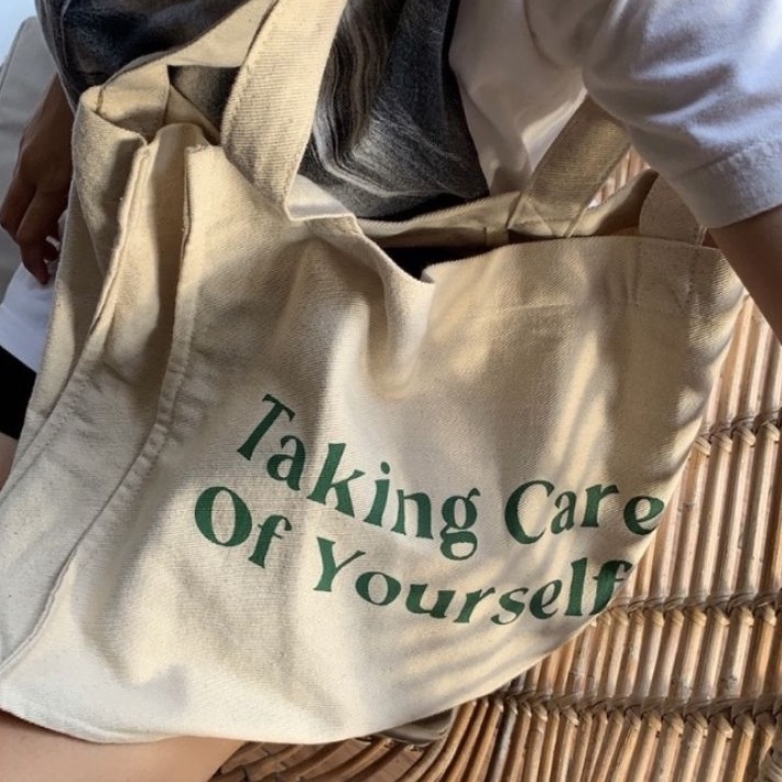 TOTEBAG TAKING CARE OF YOURSELF (crbn_cloth)