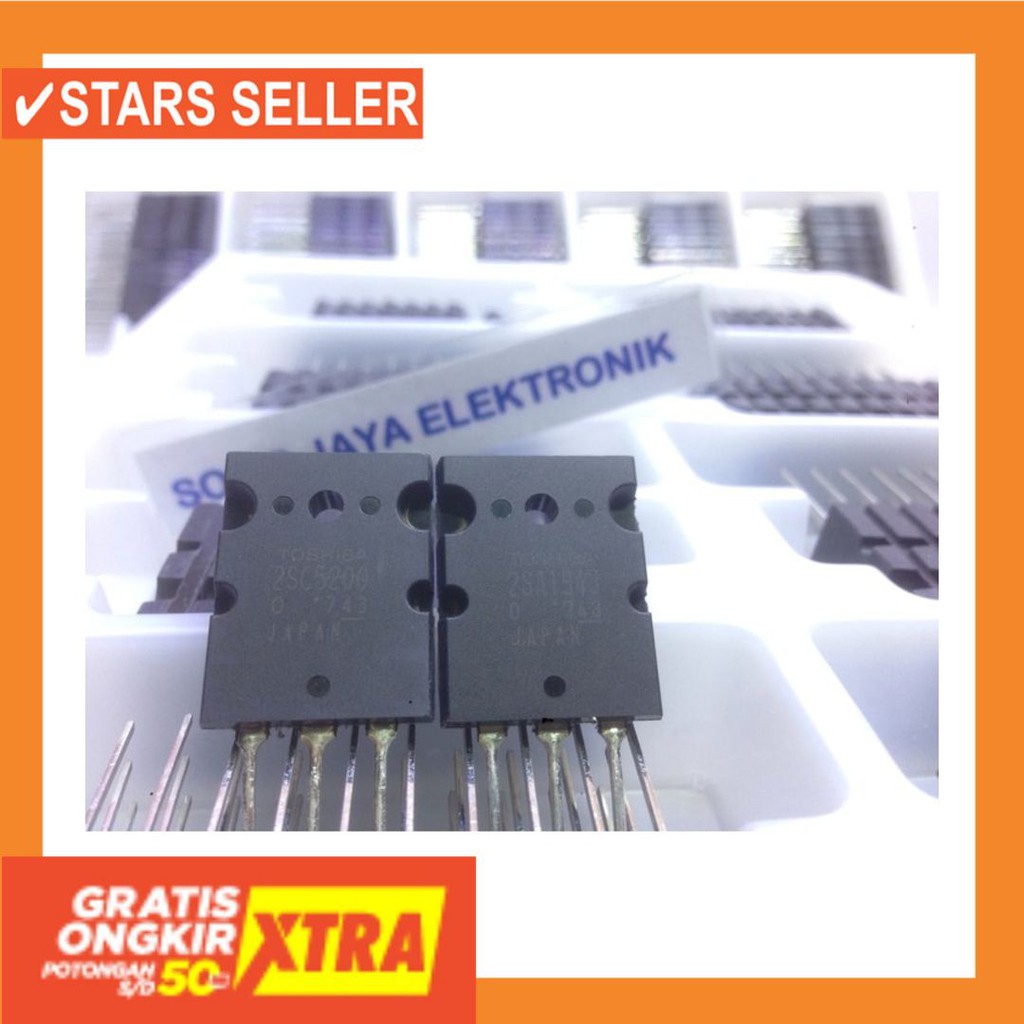 ORIGINAL ASLI TAHAN LAMA BAGUS MURAH ORI IMPORT  / Tr Toshiba 2SC5200 - 2SA1493 ORI Transistor