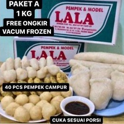 [ FREE ONGKIR ] Isi 40 pcs Pempek Lala 26 Ilir Palembang [ VACUM FROZEN ] 1 KG