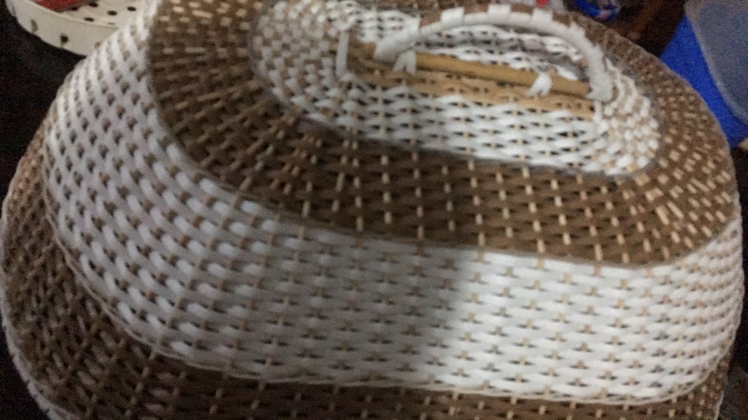 [promo] Tudung Saji Penutup Makanan Dapur Meja Makan Rotan Sintetis Dua Warna Ukuran Standar