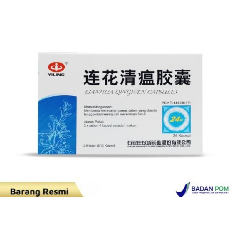 Lian Hua Qing Wen Jiao Nang 24 Capsule BPOM
