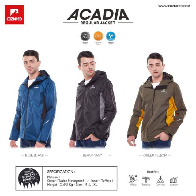 COZMEED JAKET GUNUNG ACADIA TASLAN WATERPROOF