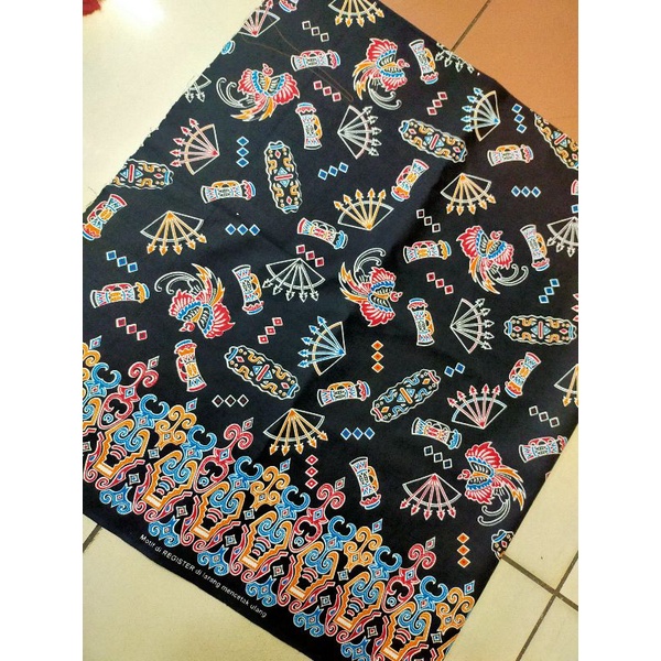 Bahan Katun Batik Papua / Kain Batik Motif Papua / Tradisional Papua Kain Bahan Batik Per 1/2meter =