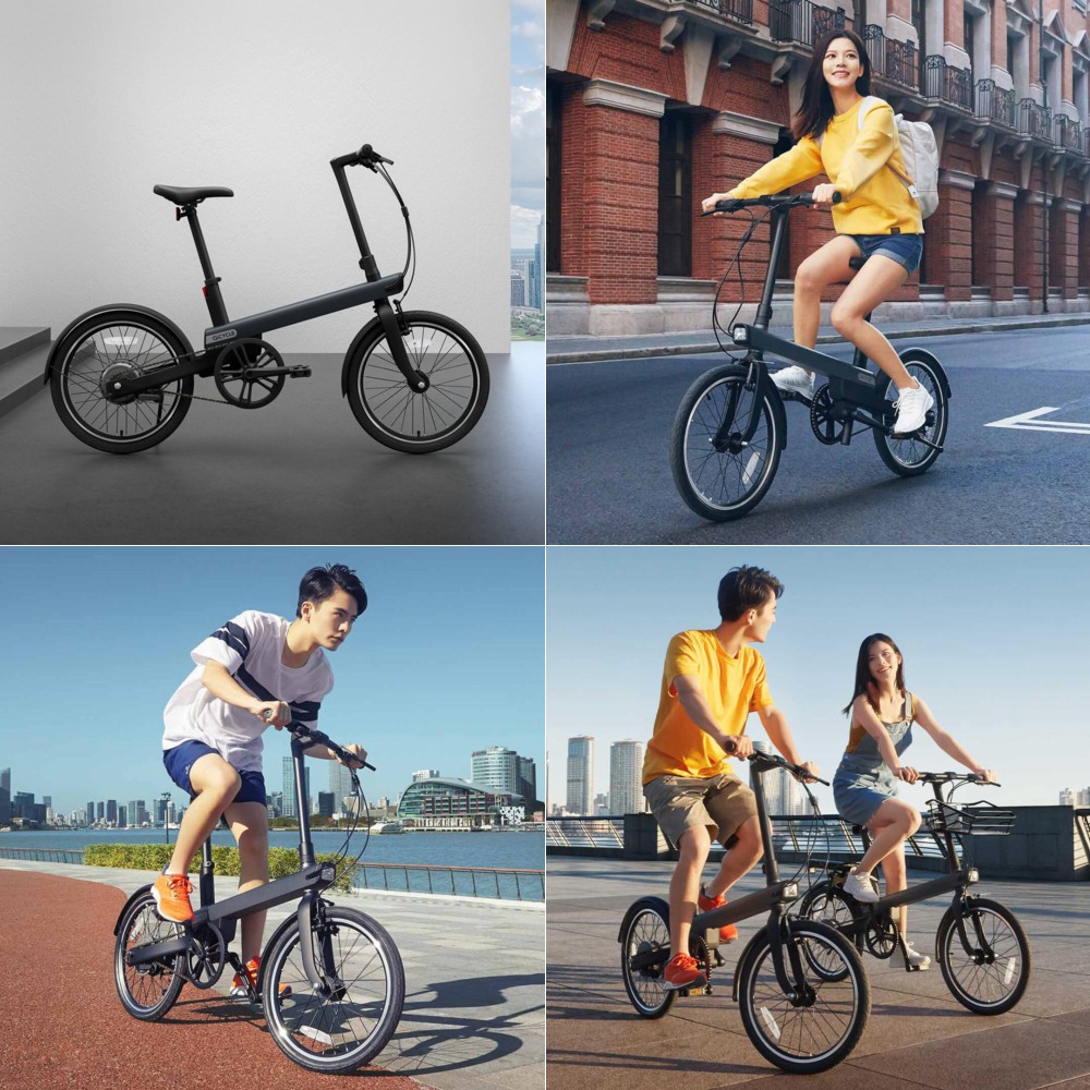 Xiaomi QiCycle EC1 Sepeda Elektrik Smart Bicycle 20 Inches - TDP02Z - Black