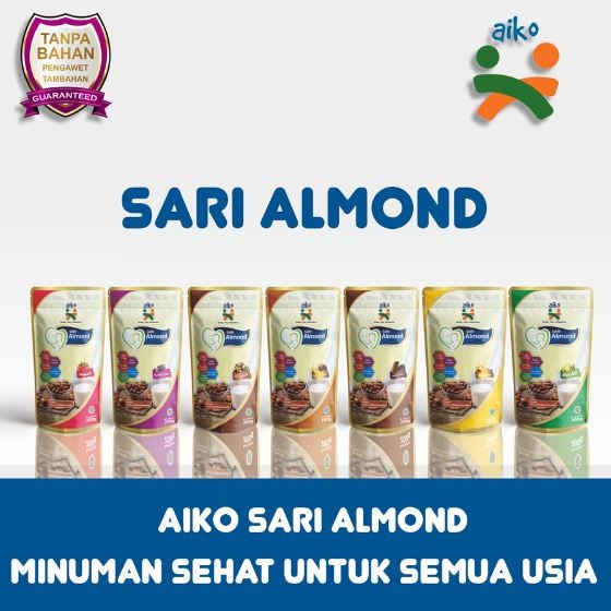 AIKO Sari Almond 200gr Minuman Susu Almon ASI Booster Almond Milk