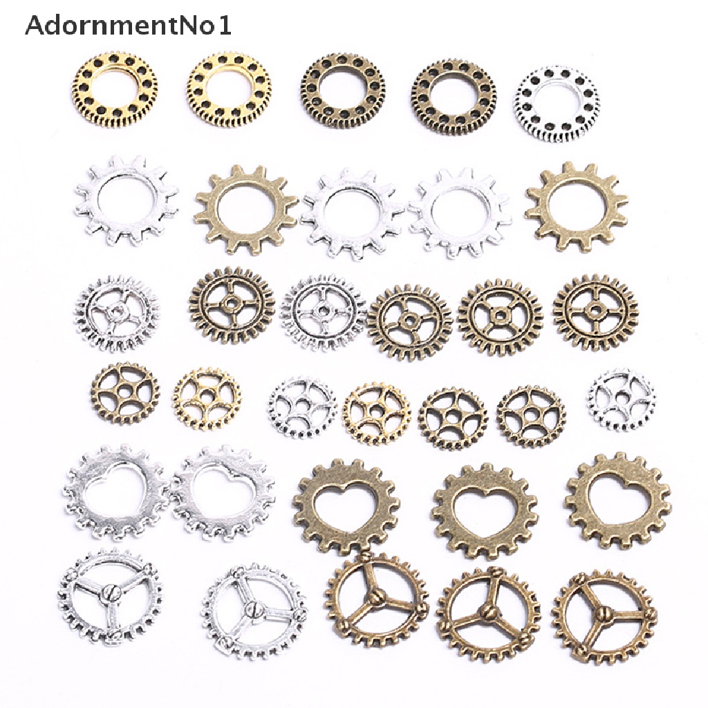 (AdornmentNo1) 100pcs / Set Roda Gigi Mini Gaya Antik / Steampunk Untuk Membuat Perhiasan DIY