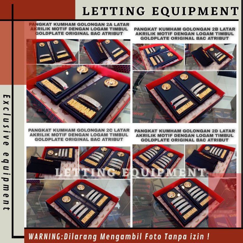 Pangkat Kumham pdh Golongan 2A 2B 2C 2D Mika Kilap Atribut Kemenkumham Promo Terbaru Hot Product Bes