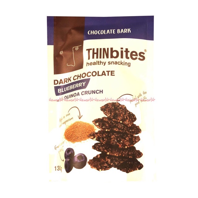 Thinbites Healty 130gr Snacking Dark Chocolate Snack Sehat Rasa Cokelat Thin Bite