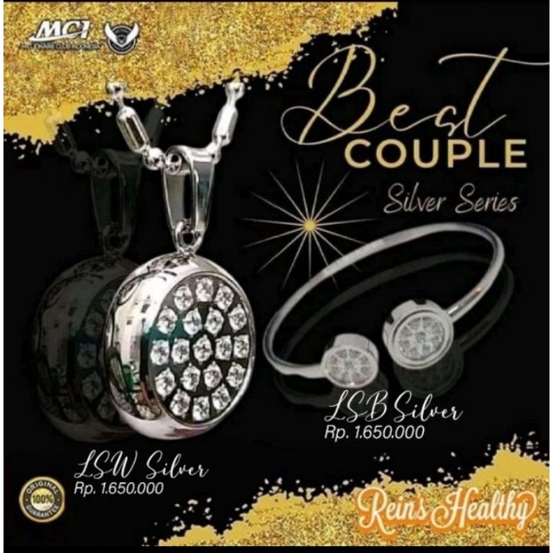 Couple gelang + kalung MCI asli