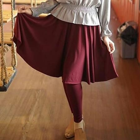 CELANA ROK LEGGING BAHAN SPANDEK - ROK LEGGING SPANDEX