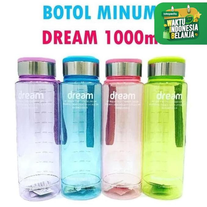 Big Sale Botol Minum My Dream 1000ML My Bottle Dream Infused Water 1 Liter - Biru Promo Awal tahun