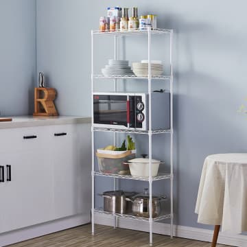 AZKO Krisbow Rak Susun 5 Tingkat/Rak Dapur/Rak Besi/Rak Roti/Rak Kue/Rak Gudang/Rak Sepatu/Rak Panci