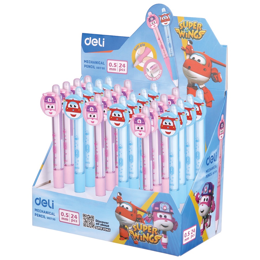 

Deli Pensil Mekanik Super Wings 0,5mm pegangan Lembut 2 warna EU61700 1 pcs