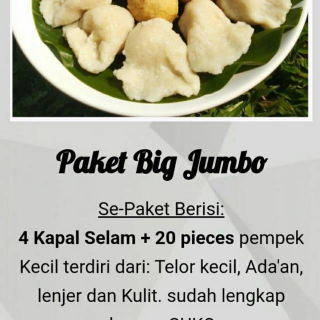 

Empek2 palembang asli frozen vacum