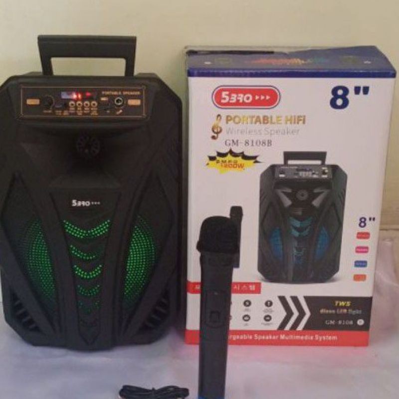 speaker bluetooth Qs-780 2mic wireless bluetooth model koper big bass