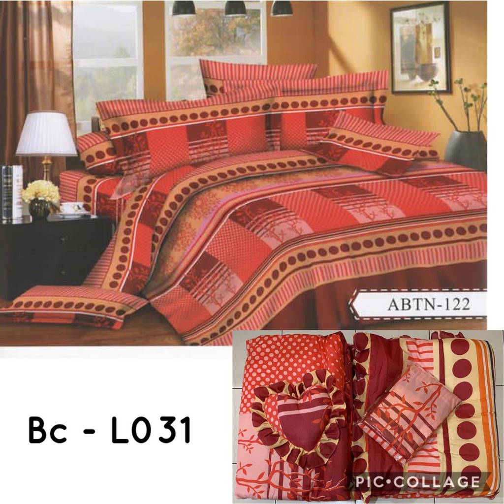 PROMO Natasha Bed Cover set + sprei King Ukuran 180x200