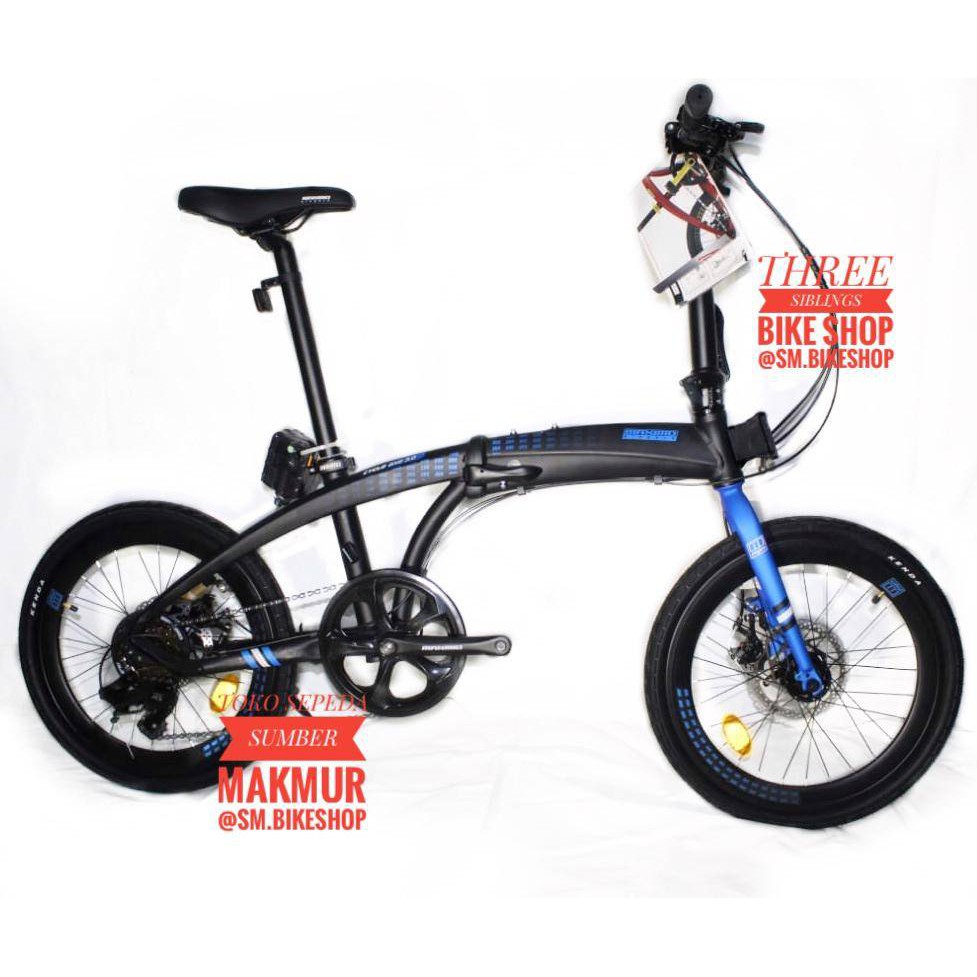 SEPEDA LIPAT MAXIMO PIEGARE 20 INCH CYCLO BX8 3.0 ALLOY WARNA BLUE