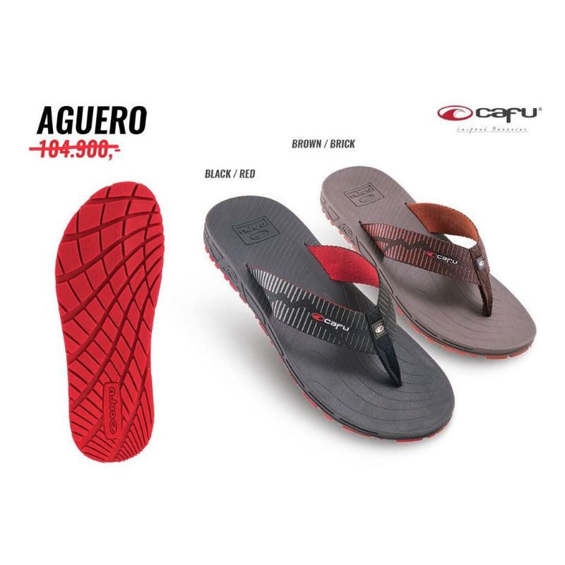 Sandal jepit Cafu pria model AGUERO sendal jepit casual cowok original