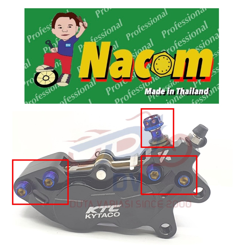 NACOM DV Baut Caliper Big 4P Kytaco + Baut Banjo