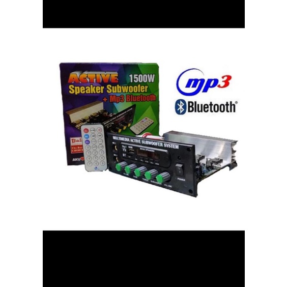 KIT SPEAKER ACTIVE SUBWOOFER SYSTEM STREO 1500W PMPO MULTIMEDIA + MP3 BLUETOOTH
