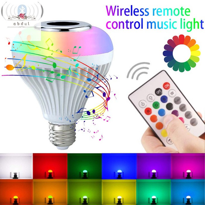 LAMPU BOHLAM LED SPEAKER RGB DISCO REMOTE