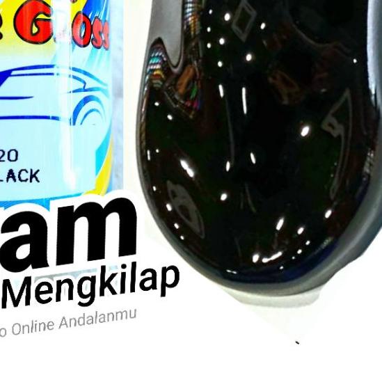 ☊ Cat Hitam Penta Super Gloss Black Seperempat Kilo Cet Mobil dan Motor Kualitas Terbaik ✤