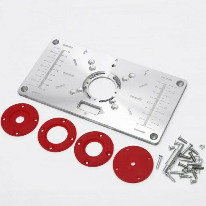 Router Plate / Insert Plate Router Table / Meja Trimmer / Meja Router