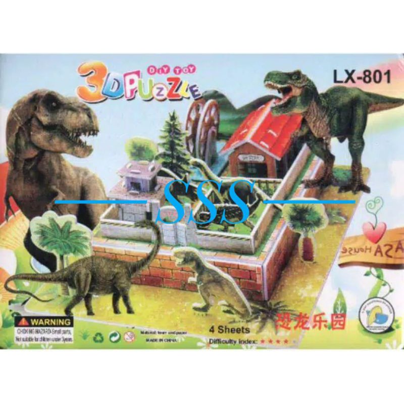 3D Puzzle Dinosaur World