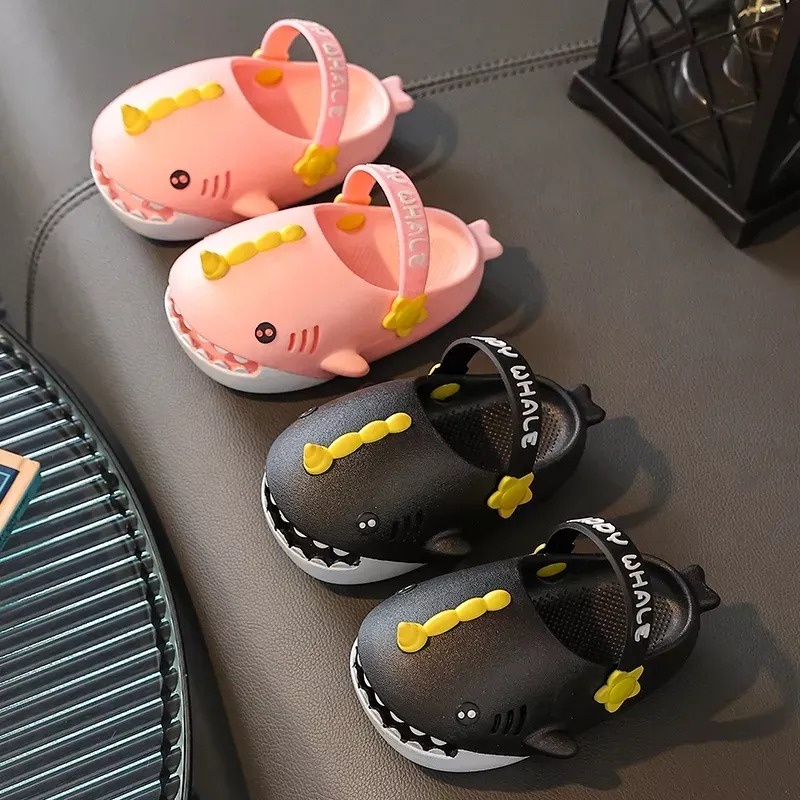 Sandal Anak Import Cewek Cowok Model Hiu Lucu Slop Bahan Karet (22/29) - Sandal Anak Karet