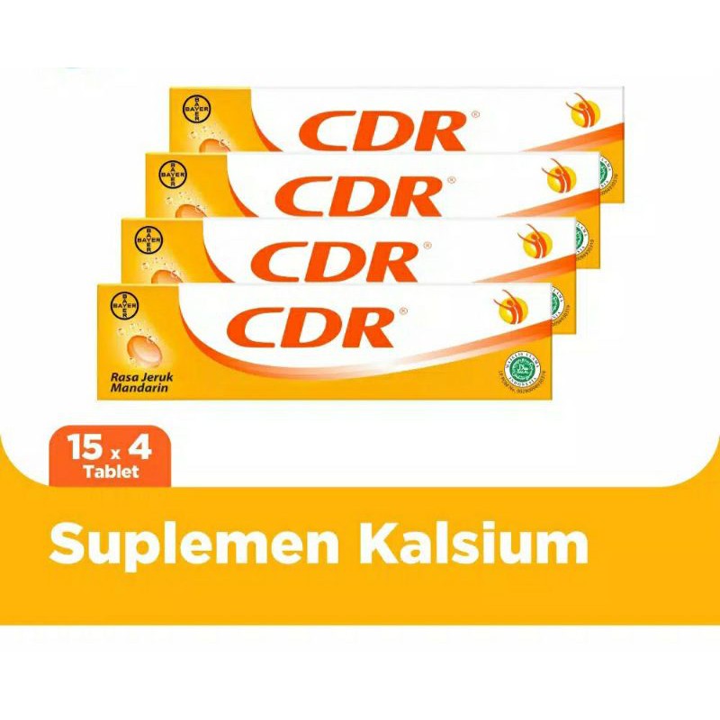 [TERMURAH!!] CDR Vitamin Kalsium D Redoxon Rasa Jeruk isi 15 Tab / 30 Tab / 45 Tab / 60 Tab