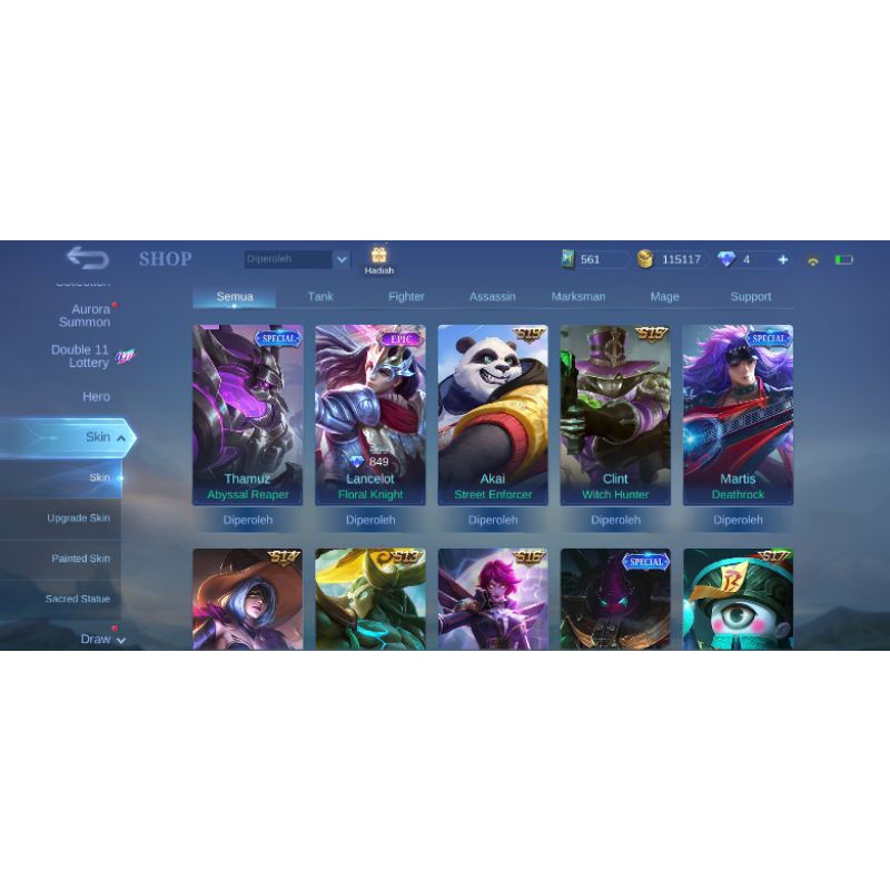Akun ML Murah WR idaman