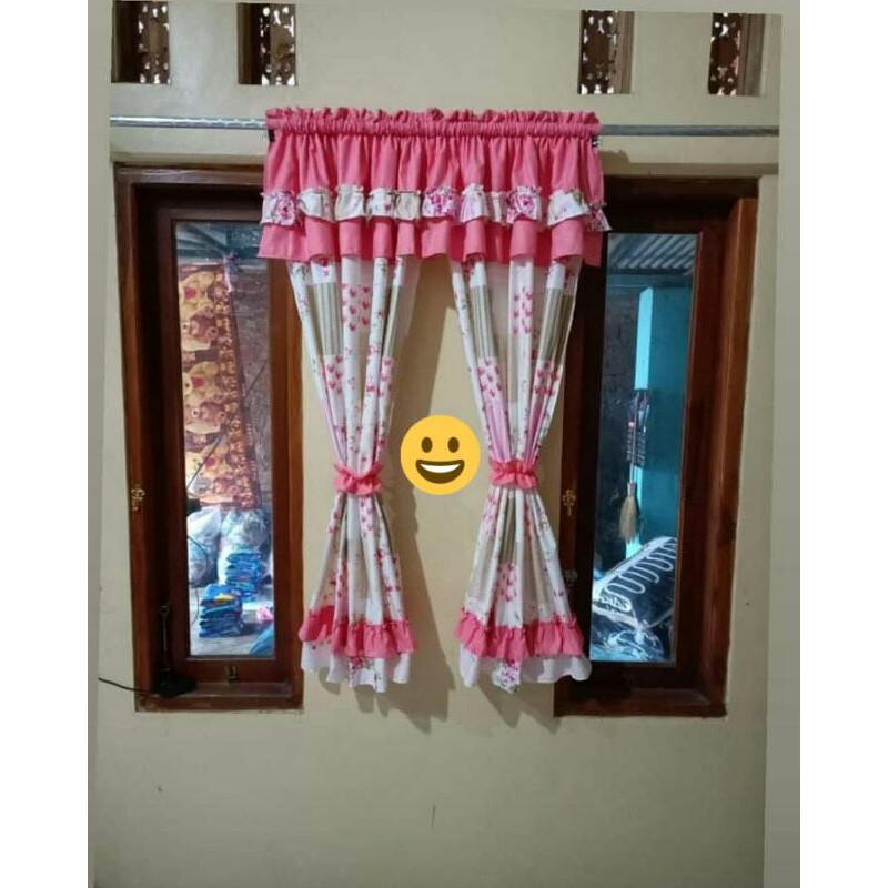 GORDEN SERUT JENDELA MOTIF SHABBY PINK