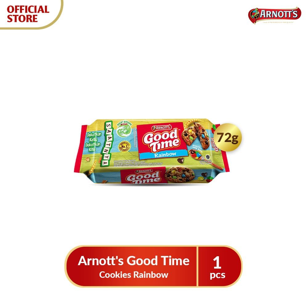 

PROMO ARNOTT'S GOOD TIME COOKIES RAINBOW TERMURAH