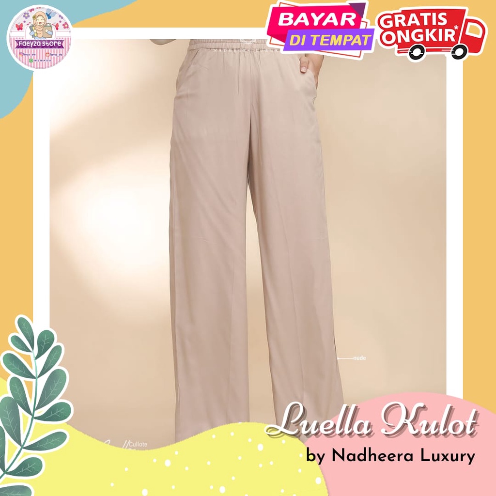 Luella kulot ORI by Nadheera Luxury Celana Kulot Wanita Panjang Rayon Luxury