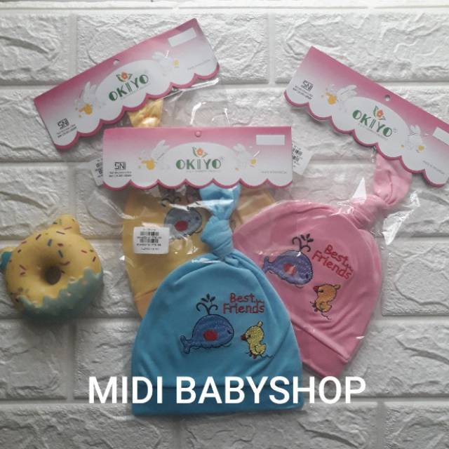 Topi bayi bulat / Topi bayi baru lahir / newborn murah ( okiyo )